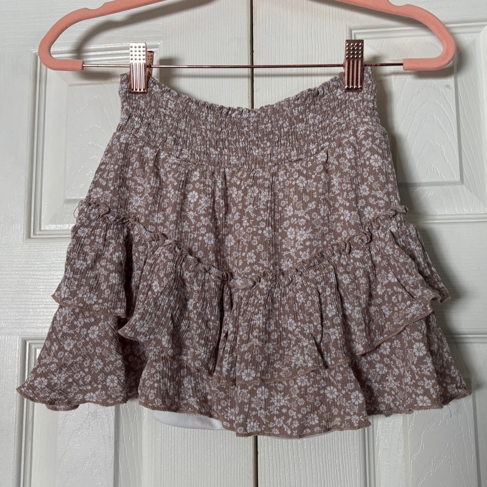 Altar'd State Floral Mini Skirt